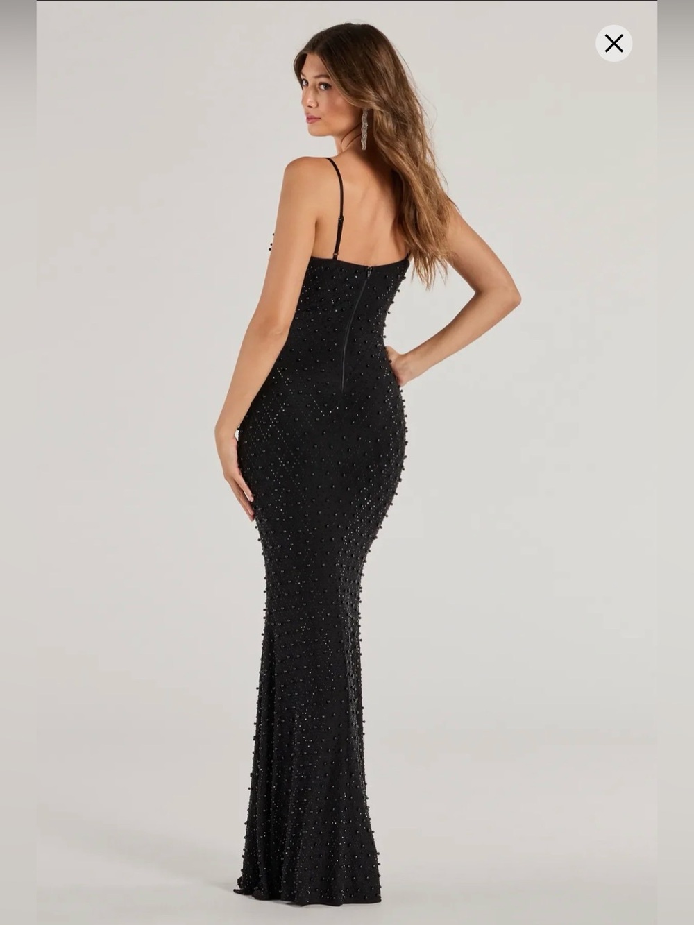 Windsor Elliot Rhinestone and Pearl Mermaid Dress - Picture 6 of 9